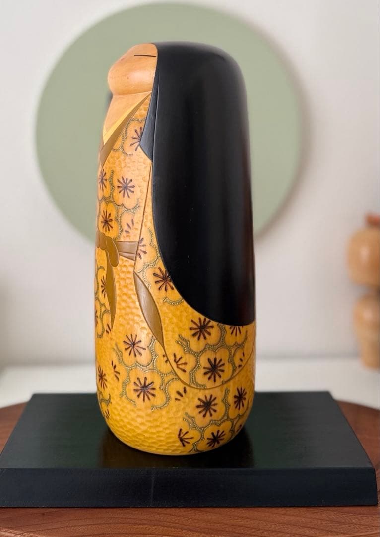 文部大臣賞受賞作家 吉田多加志 作「春日野」 高さ約28cm 大型 美しい木目