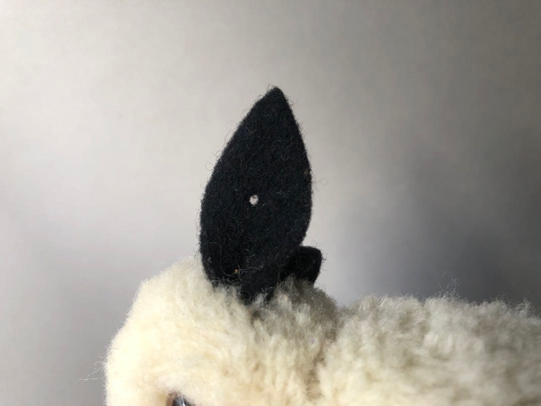 Steiff 　ポンポンウサギ白黒　中
