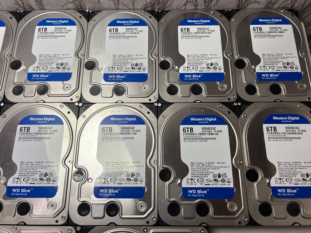 Western Digital Blue 6TB 大量　まとめ売り　34個