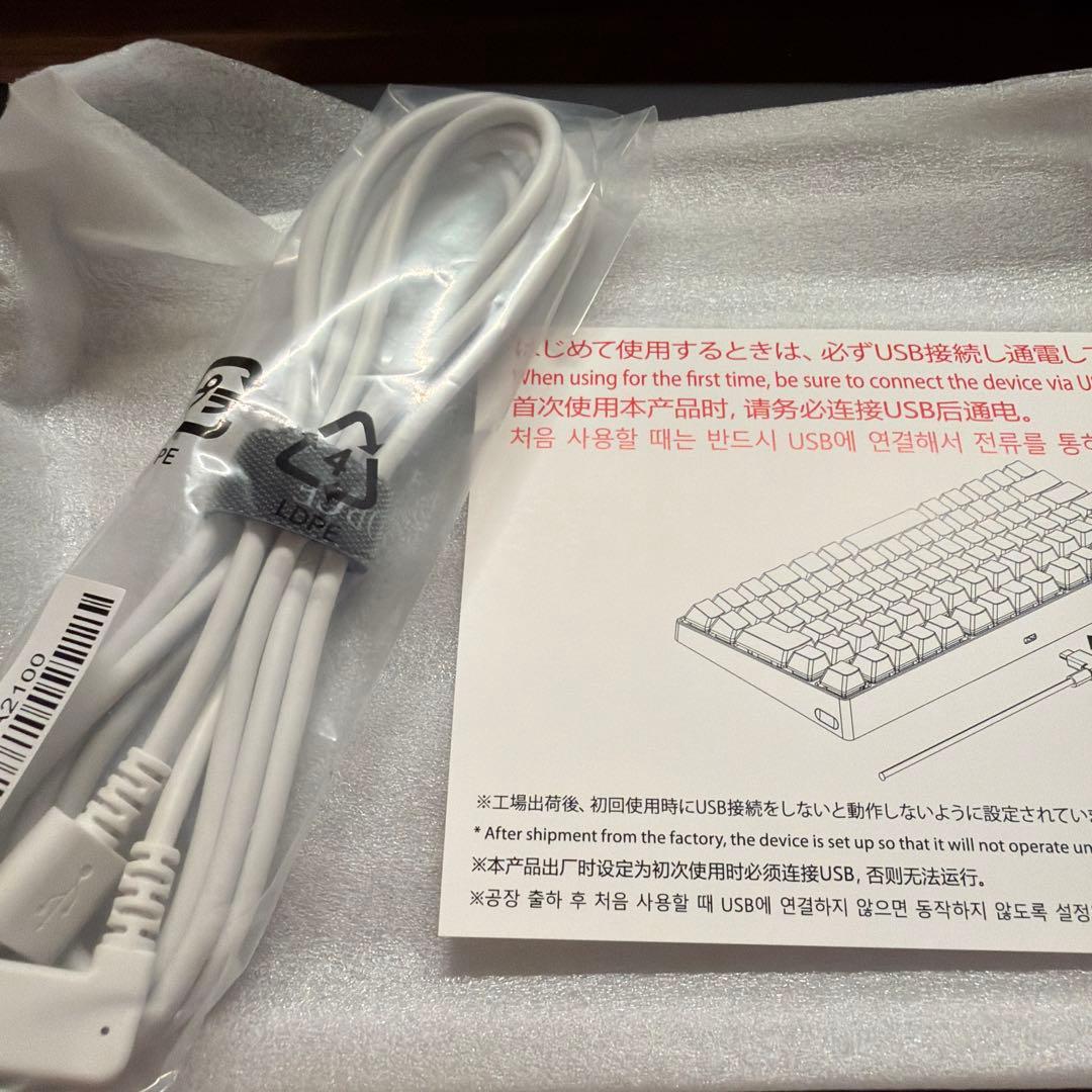 REALFORCE RC1英語配列ホワイト本体 45g