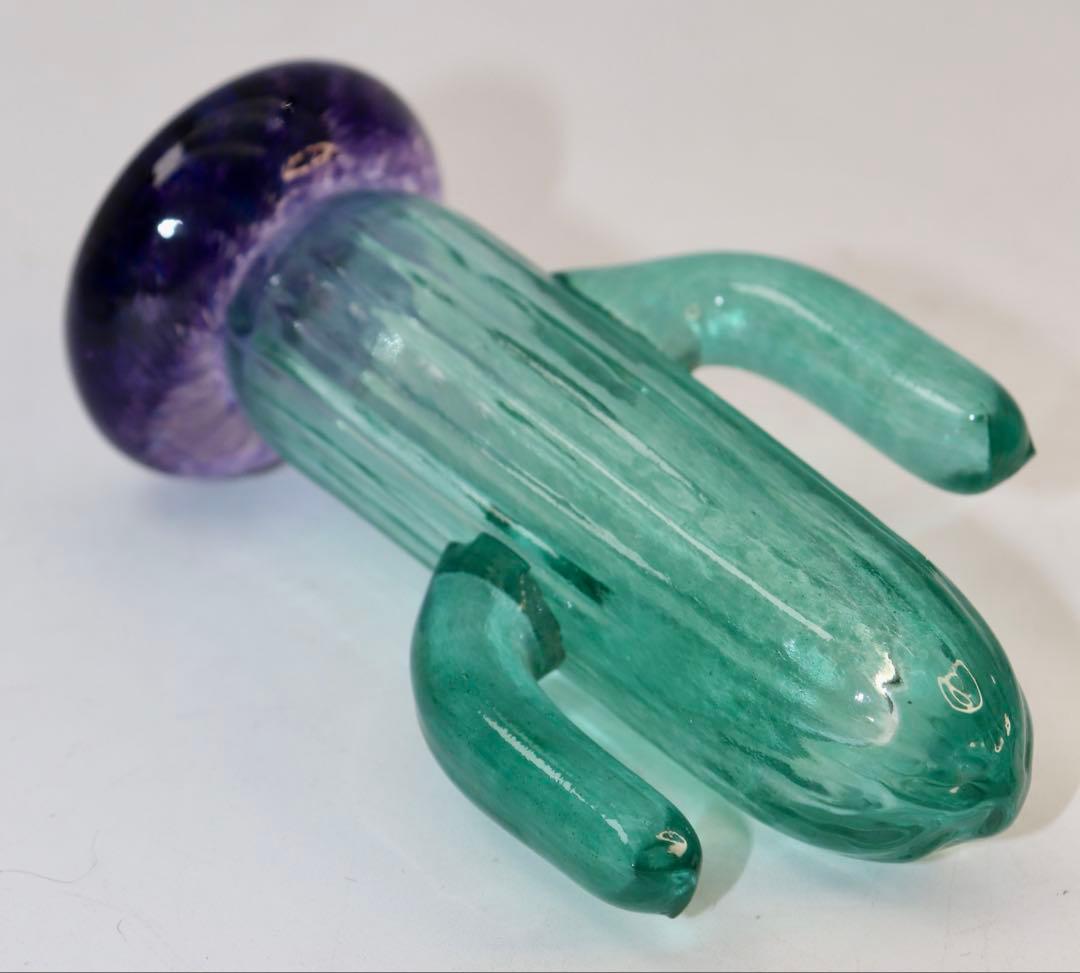 KOSTA BODA サボテン型ガラスオブジェ 10.5cm