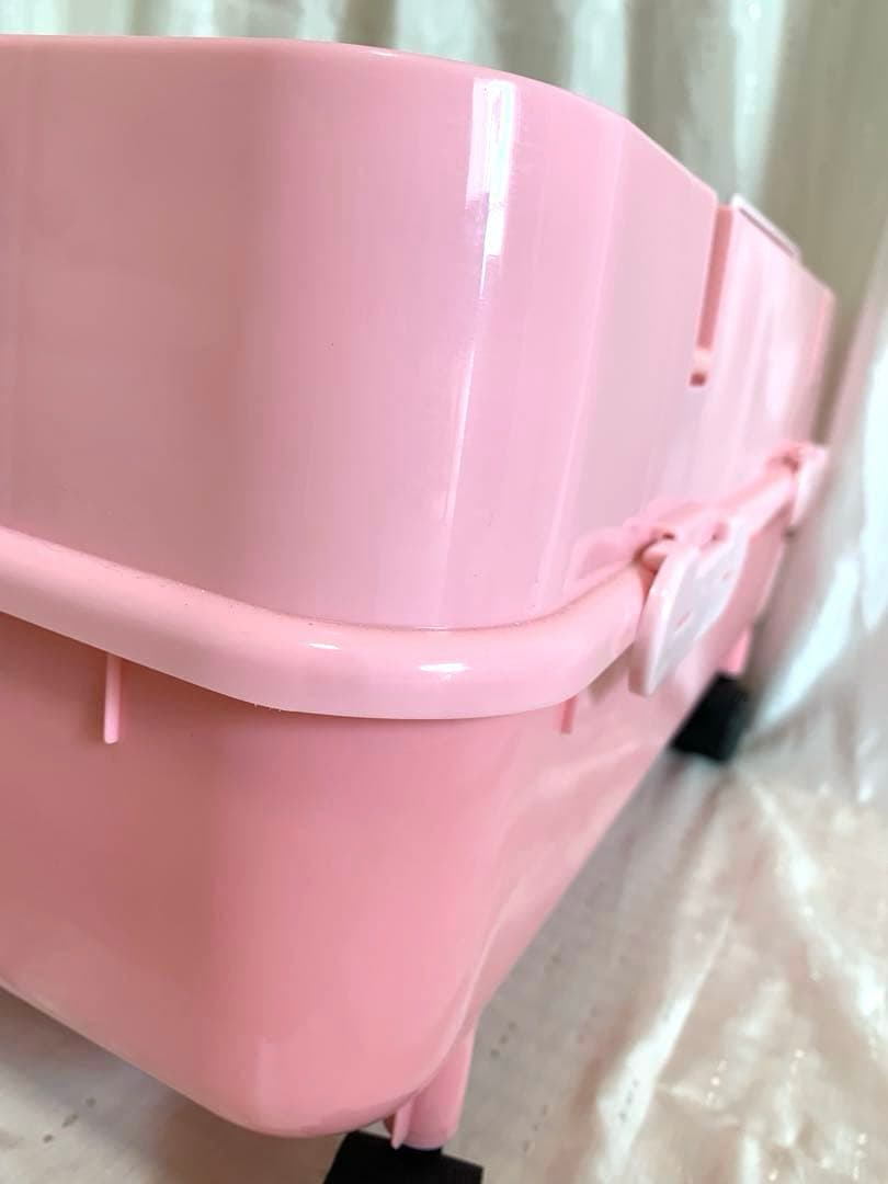 【美品】マルカン ウサギケージ うさぎのカンタンおそうじケージ ピンク