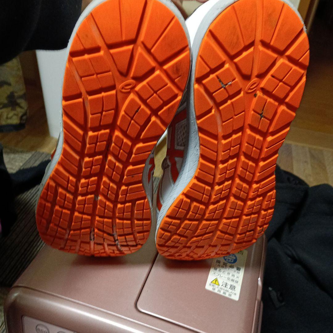ASICS AylaRook BOAシステム安全靴 ホワイト/オレンジ