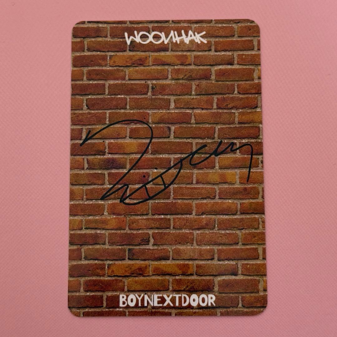 BOYNEXTDOOR who weverse イベント当選　トレカ　ウナク