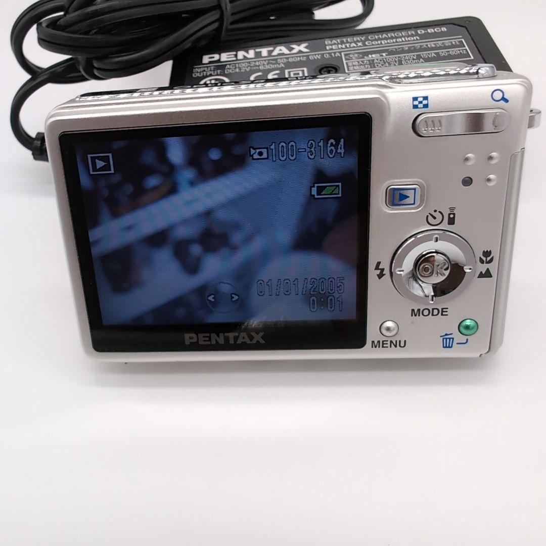 値下げPENTAXOptioS6 コンパクトデジタルカメラバッテリー充電器
