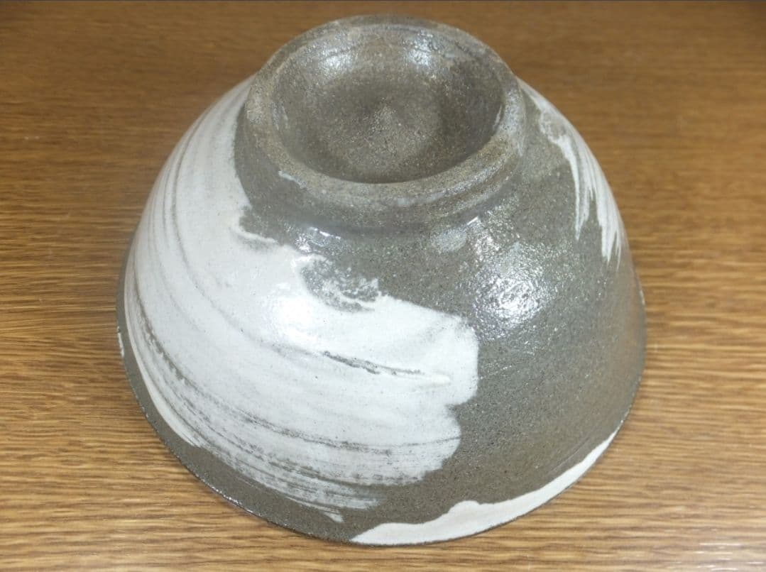 真作保証 千漢鳳 自作 三島象嵌茶碗 ペ・ヨンジュンの師 大韓民国陶芸名匠 韓国