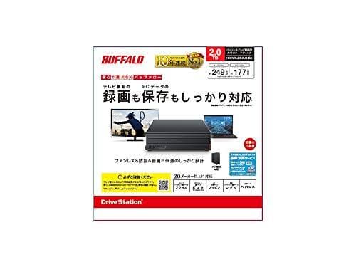 バッファロー HD-NRLD2.0U3-BA 2TB 外付けハードディスク メカ