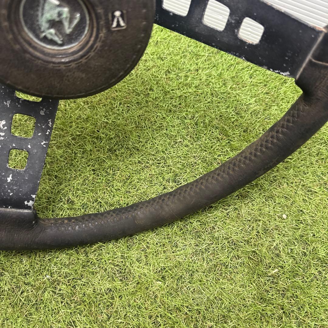 ステアリング　レザーハンドル 当時物 38φ
