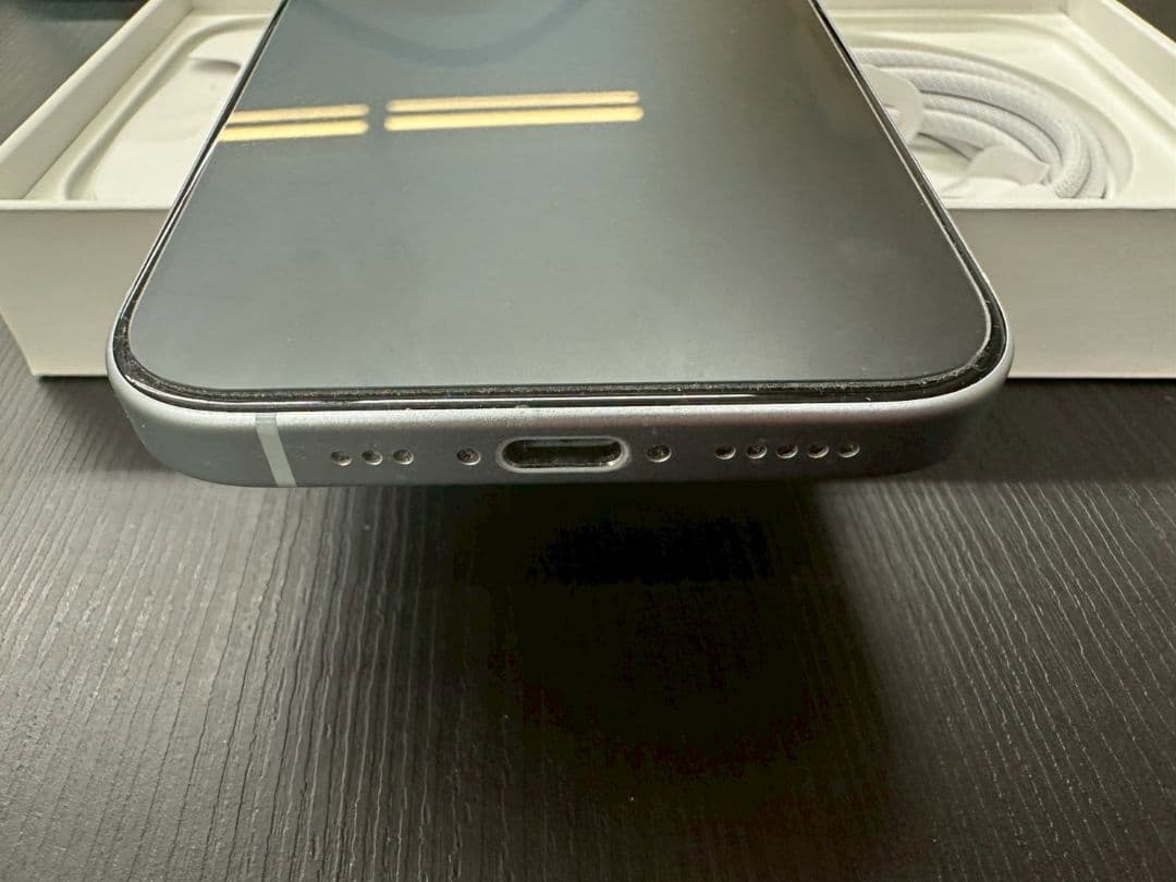 iPhone 15 128GB 保護フィルム貼付済み MTML3J/A ブルー