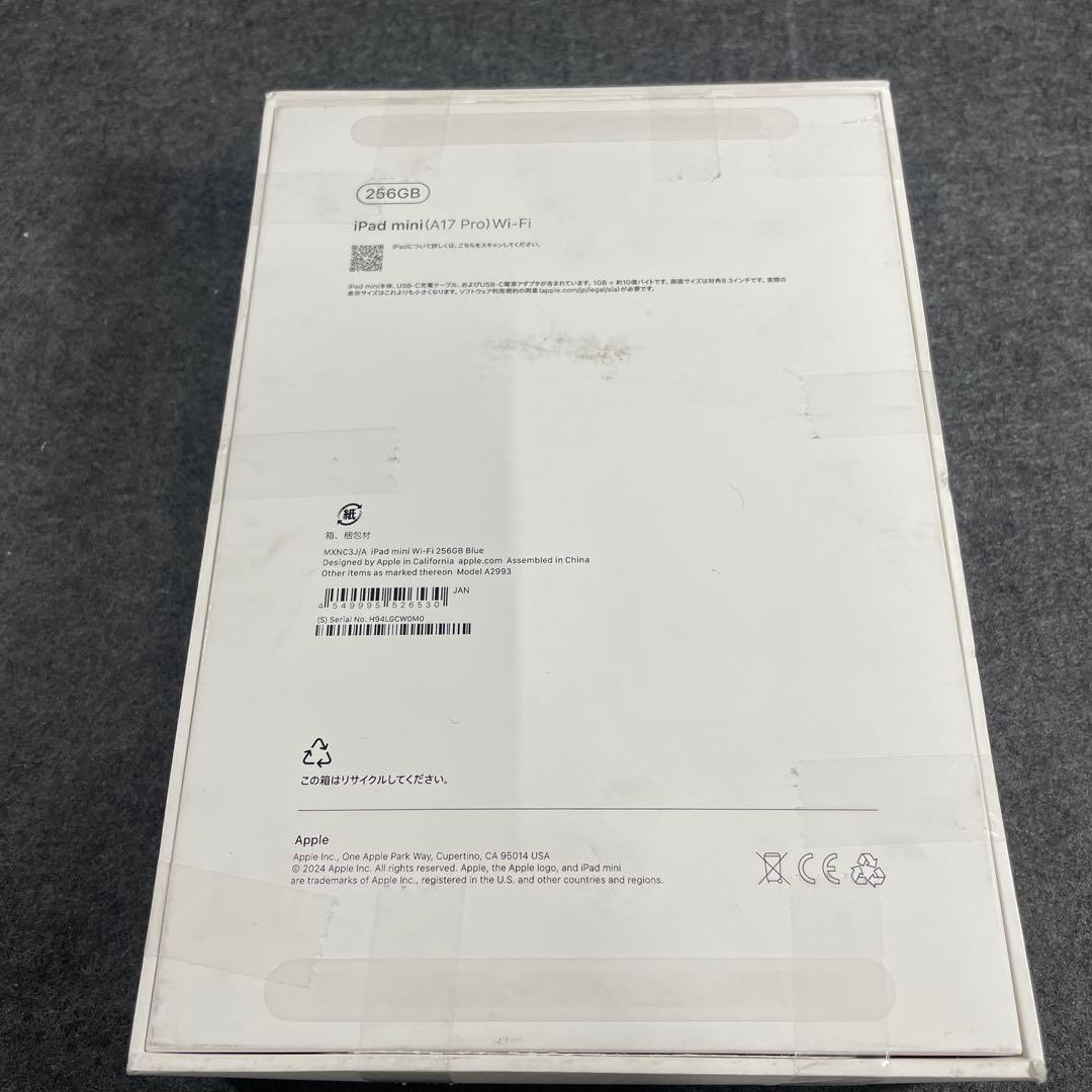 iPad mini A17 Pro WiFiモデル ブルー