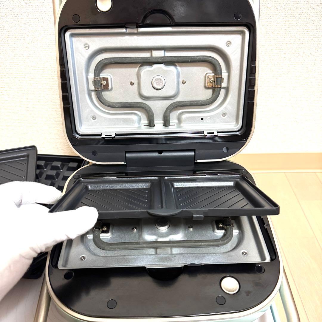 SOLE MOODマルチサンドメーカー 人気のエメラルド 2枚焼き