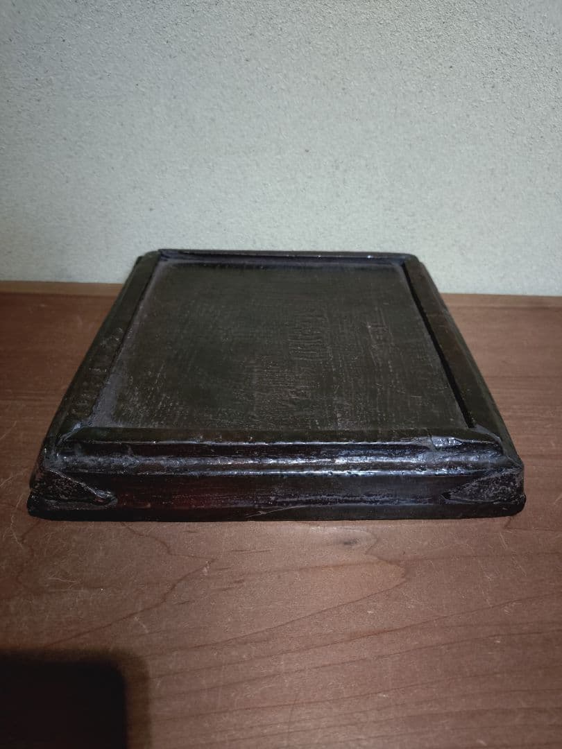 李朝 木地四方 煎茶盆 木地盆 茶道具
