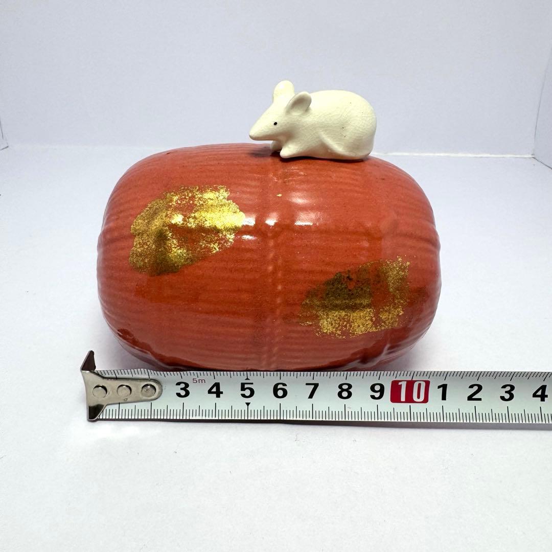 たち吉 ねずみ 子 鼠 金箔 陶器 置物 干支 セット インテリア 伝統工芸