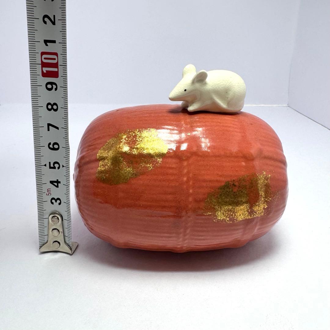 たち吉 ねずみ 子 鼠 金箔 陶器 置物 干支 セット インテリア 伝統工芸