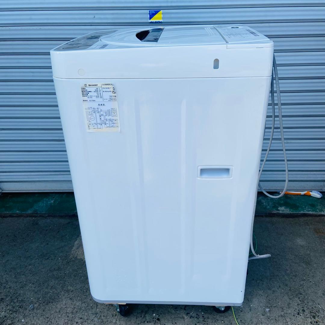 3h28.SHARP 全自動洗濯機 ES-GE6E-T 2021年製