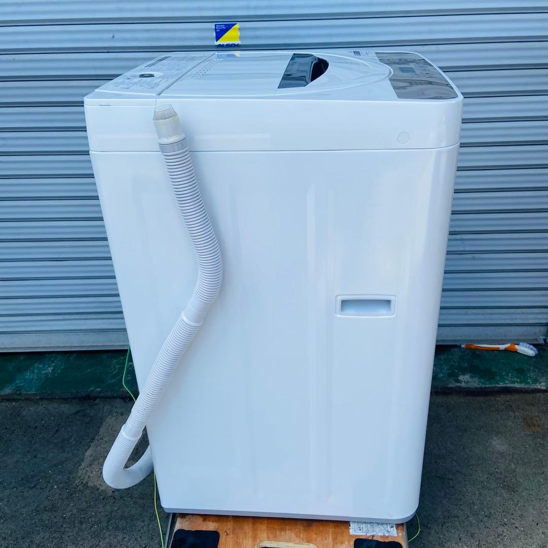3h28.SHARP 全自動洗濯機 ES-GE6E-T 2021年製