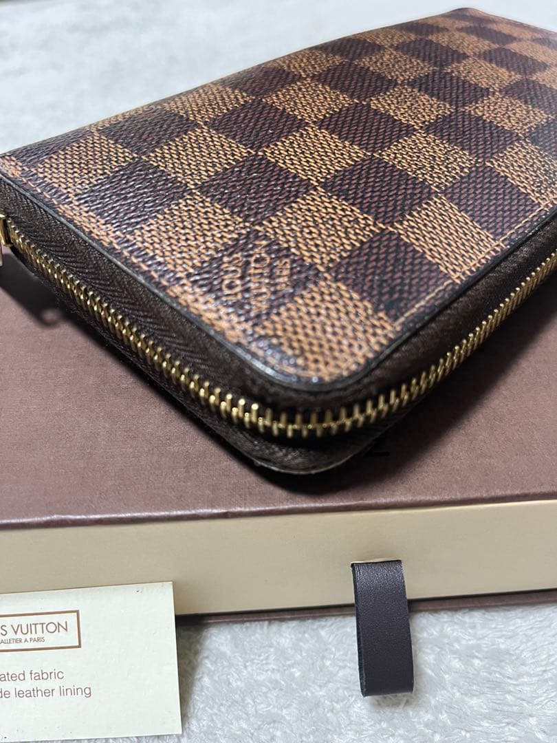 【正規品】LOUIS VUITTON ダミエ ラウンドファスナー 長財布