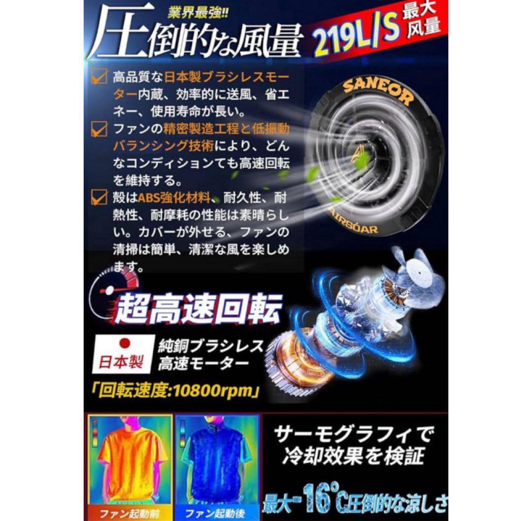 【2025年新登場 42V超高出力】ファンバッテリーセット 40500mAh