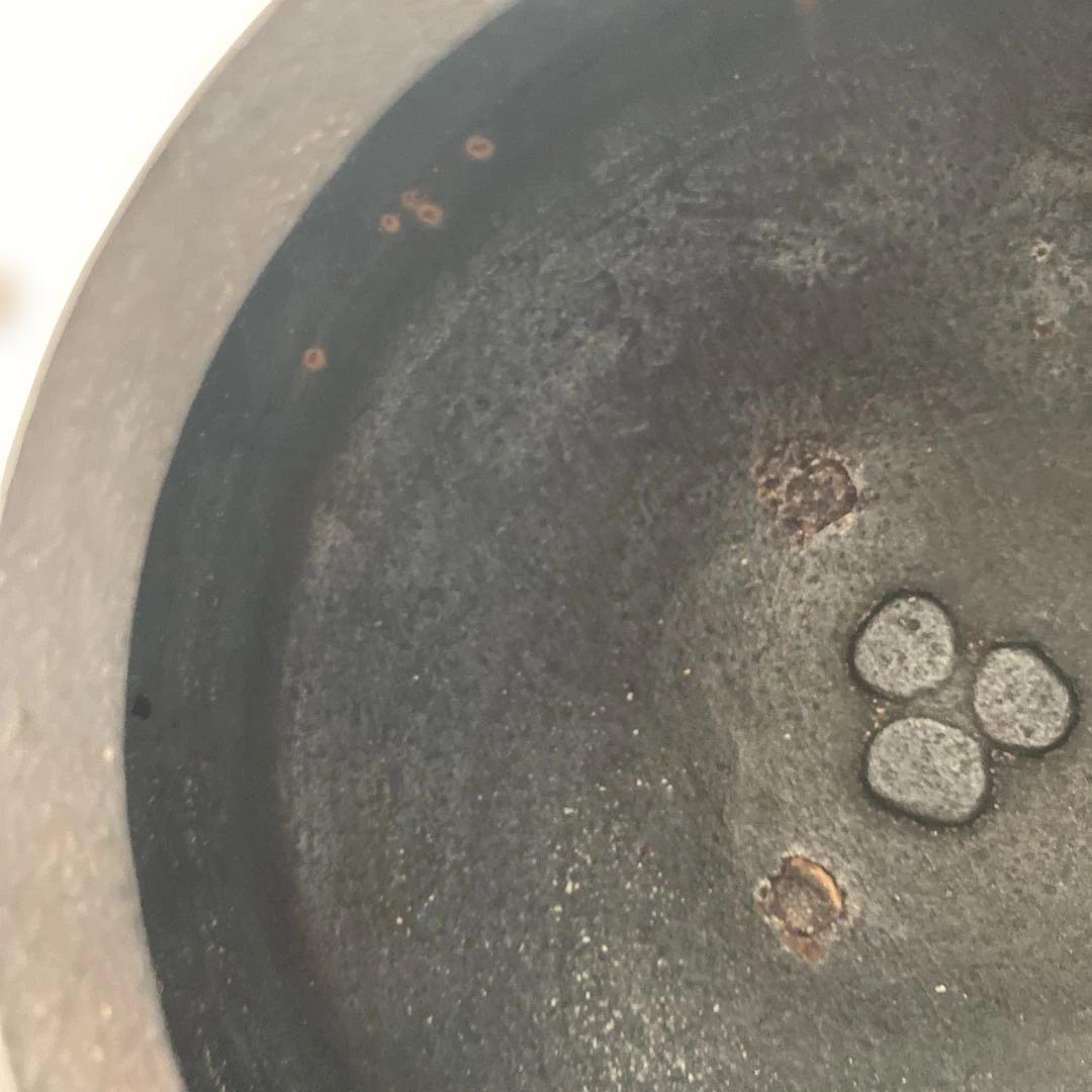 【茶道　茶釜】高橋敬典　平丸立口釜　はじき肌