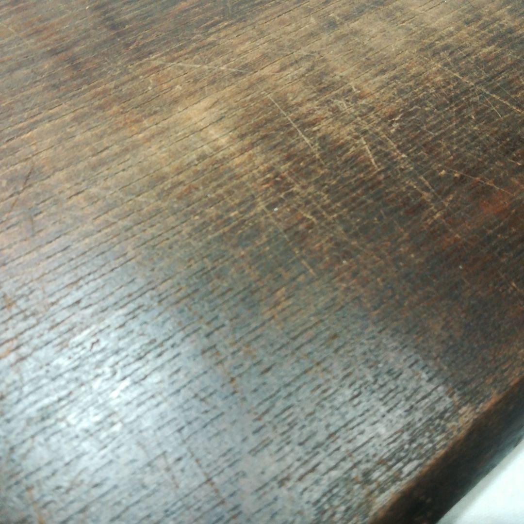 時代　古い　蓮形　盆　煎茶盆　四方盆　木彫盆