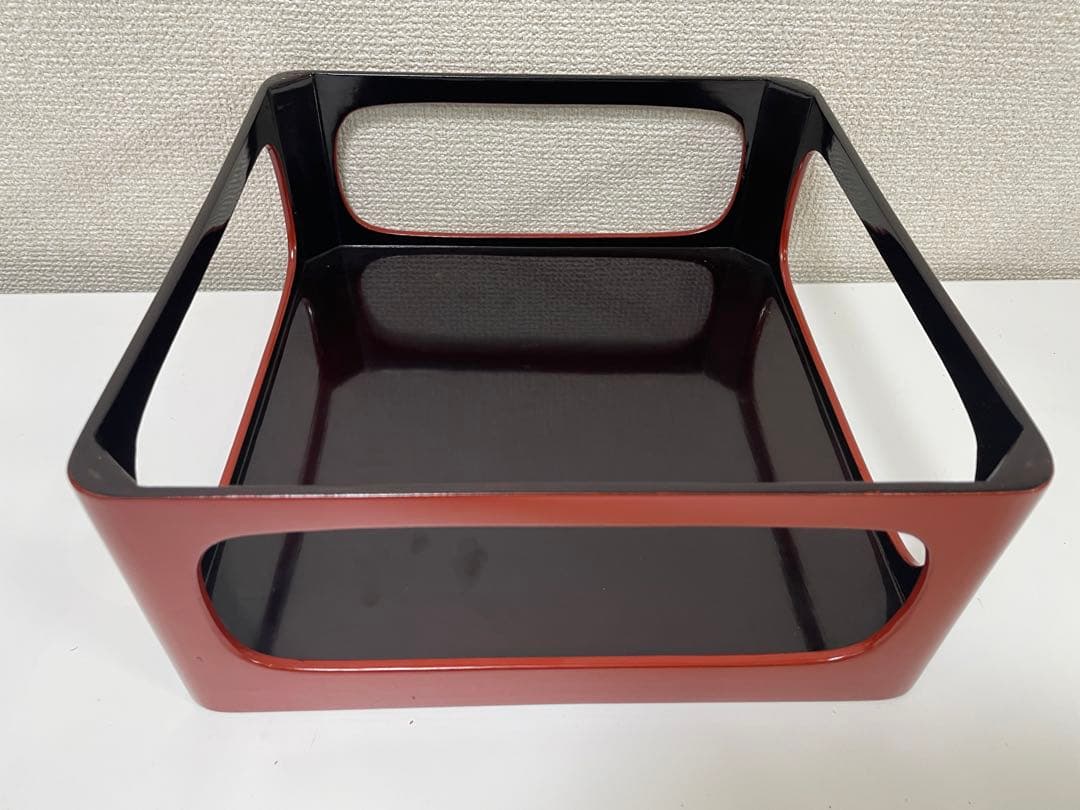 【現状品】漆器 輪島塗 朱色 膳 台 お櫃 湯桶 蓋付き椀 茶器セット まとめ