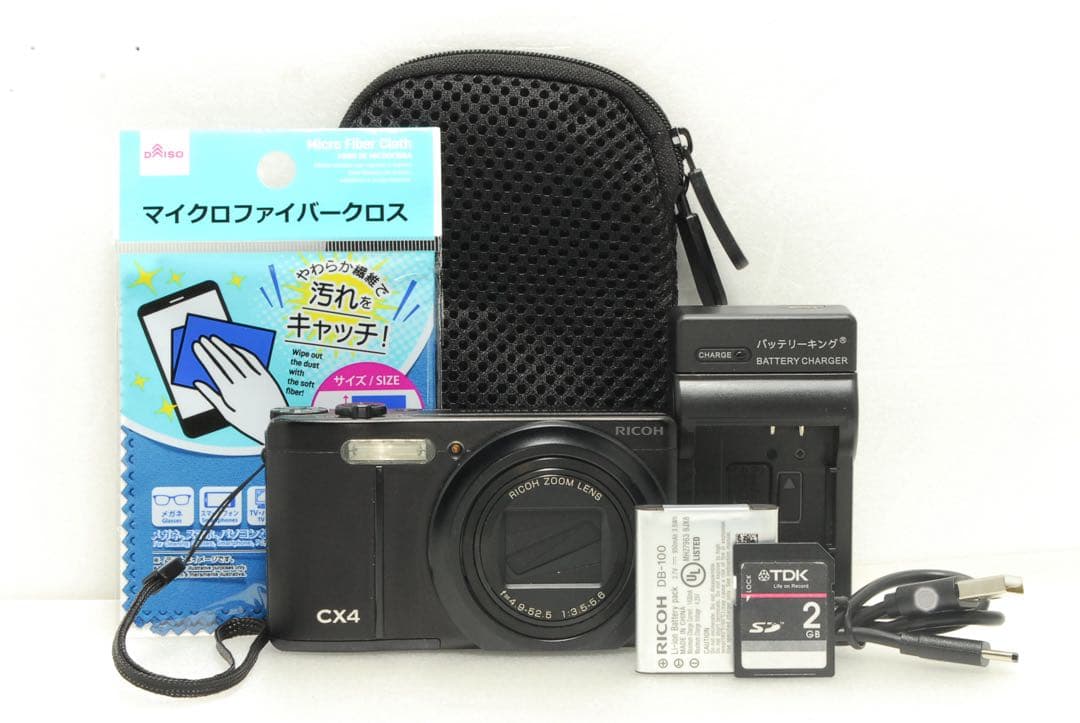 RICOH CX4 ❤️スマホ転送 ブラック 動作確認済 リコー カメラ