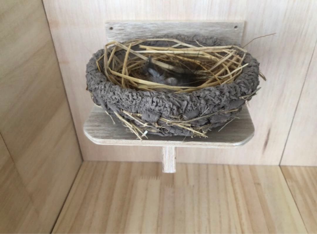 ツバメの人工巣　壁付け用タイプ板貼り付き　新品・未使用品　26-B-1