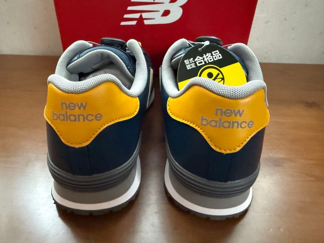 New Balance 安全靴ボストン BOA ネイビー/イエロー
