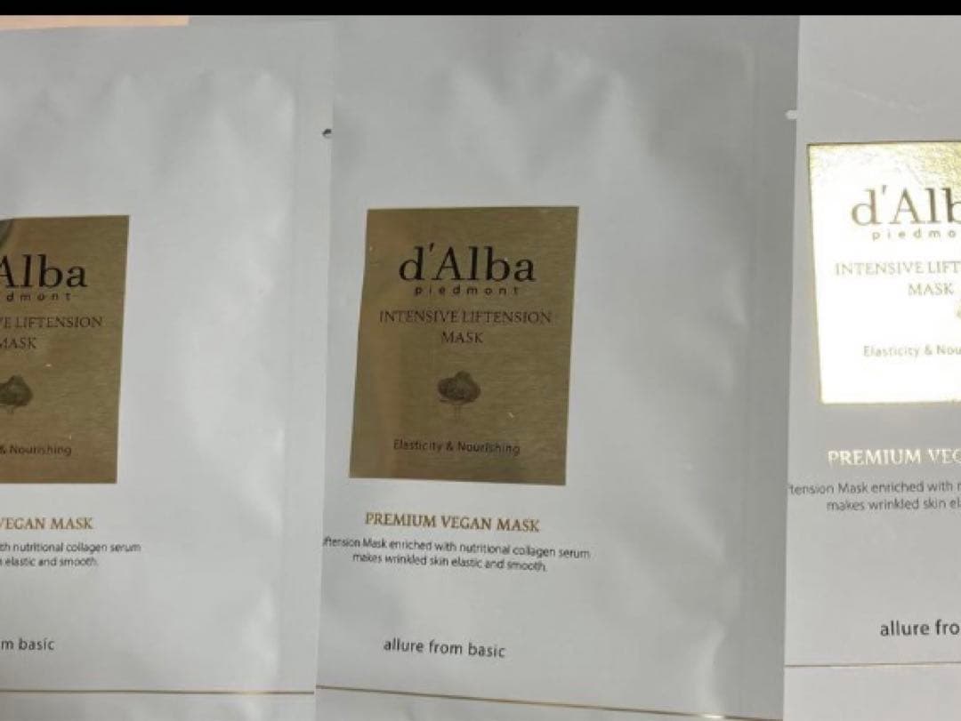 新品d'Alba ダルバ３点セット&マスク2種×2枚