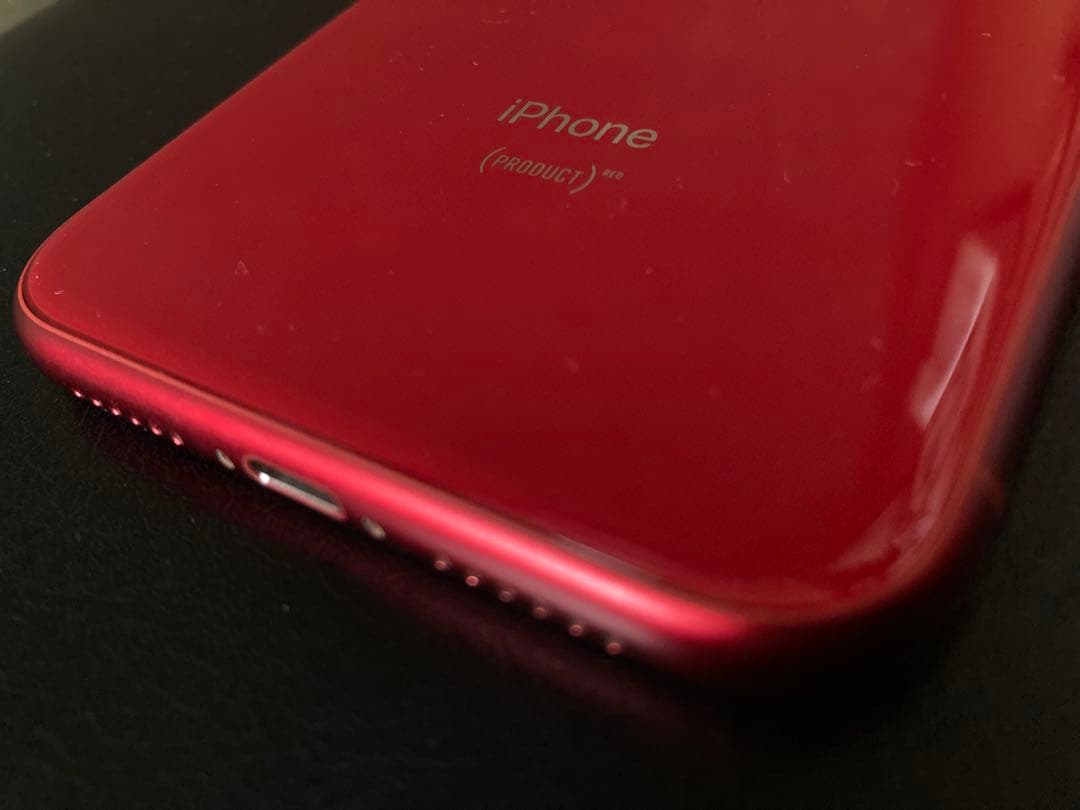 iPhone XR RED 128GB SIMフリー☆イヤホン付