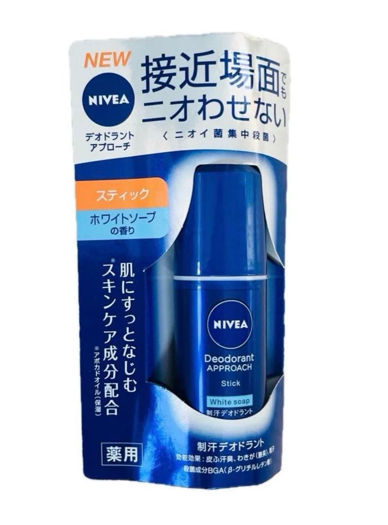 NIVEA ニベア デオドラントアプローチスティック ホワイトソープの香り 5個