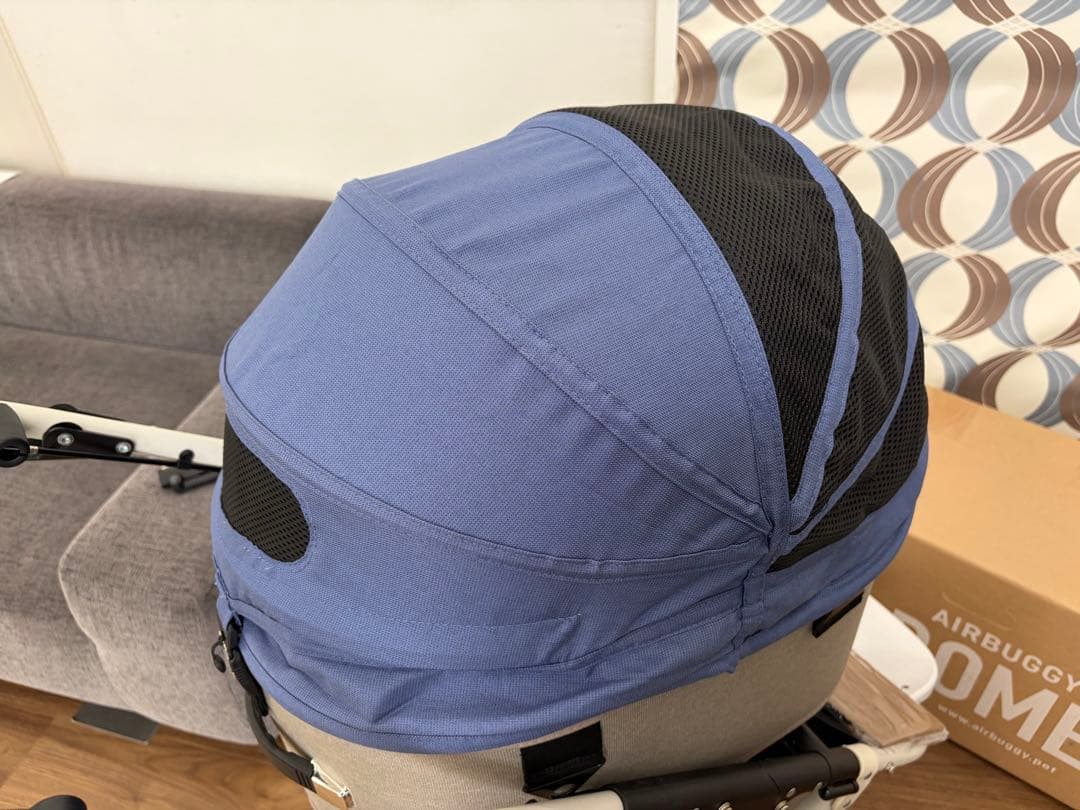 極美品　エアバギー　DOME3 レギュラー　ナイルブルー　ペットカート