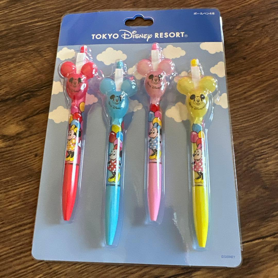 新品ディズニーリゾート　シルエットバルーン　3色・ボールペン&シャープペンシル