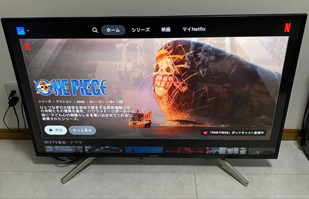 SONY BRAVIA 43V型 4K 液晶テレビ　KJ-43X7500F