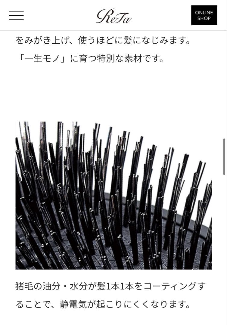 ReFa BRISTLE リファブリッスル　ヘアブラシ
