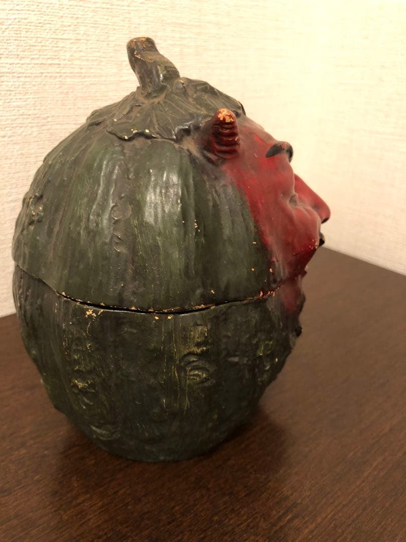 アンティーク　デビル 悪魔 サタン 骨董　ヒュミドール　髑髏　骸骨　ビンテージ