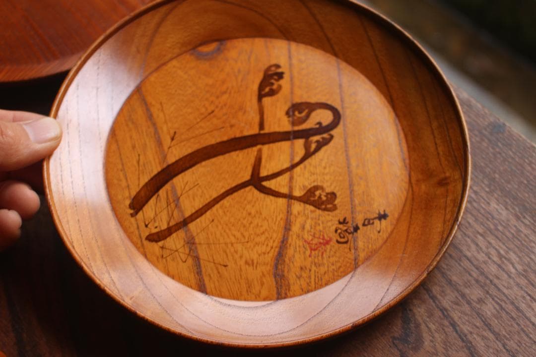 時代逸品！山元春挙竹内栖鳳ら四条派重鎮による合作菓子盆5点（検京塗菓子皿茶道具