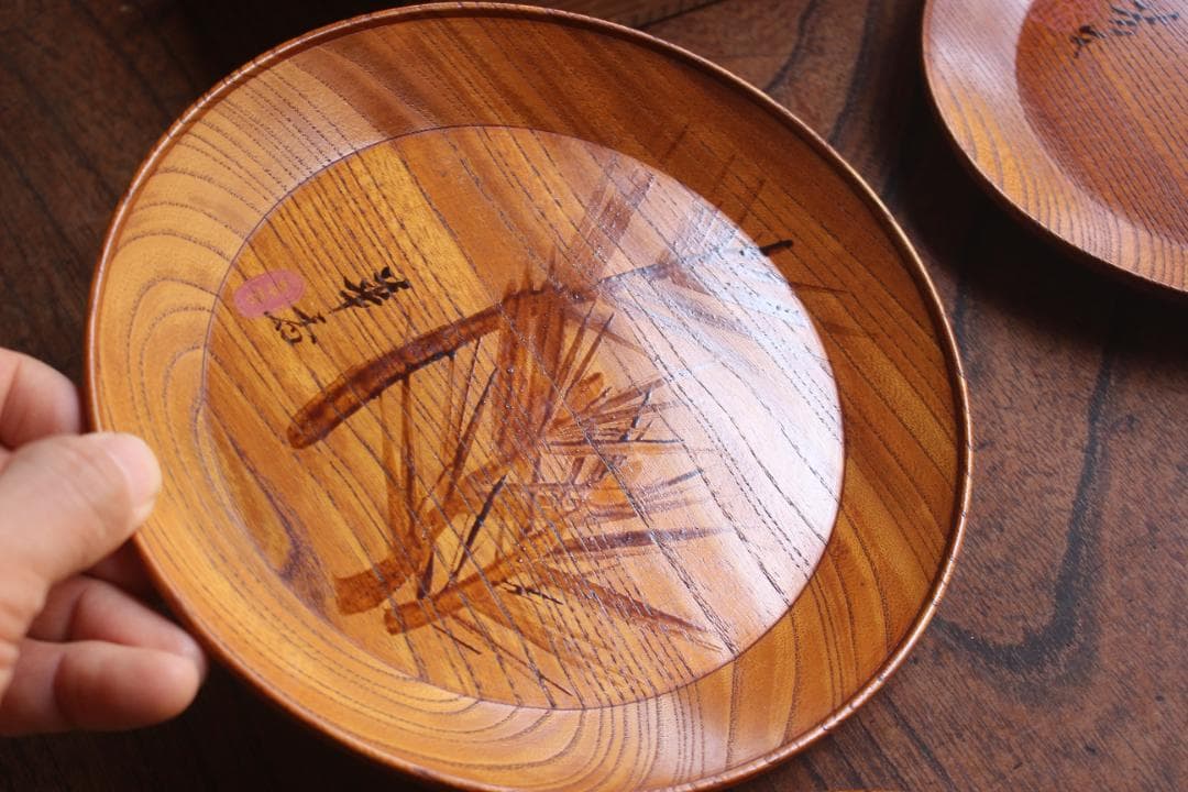 時代逸品！山元春挙竹内栖鳳ら四条派重鎮による合作菓子盆5点（検京塗菓子皿茶道具