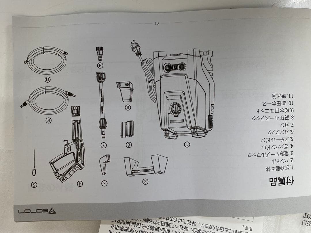 3-2283 eonon 高圧洗浄機　10mpa 14mpa