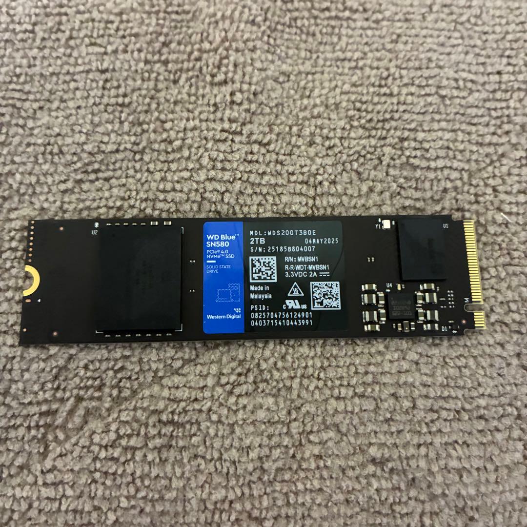 内蔵型SSD WD Blue SN580 2TB NVMe SSD