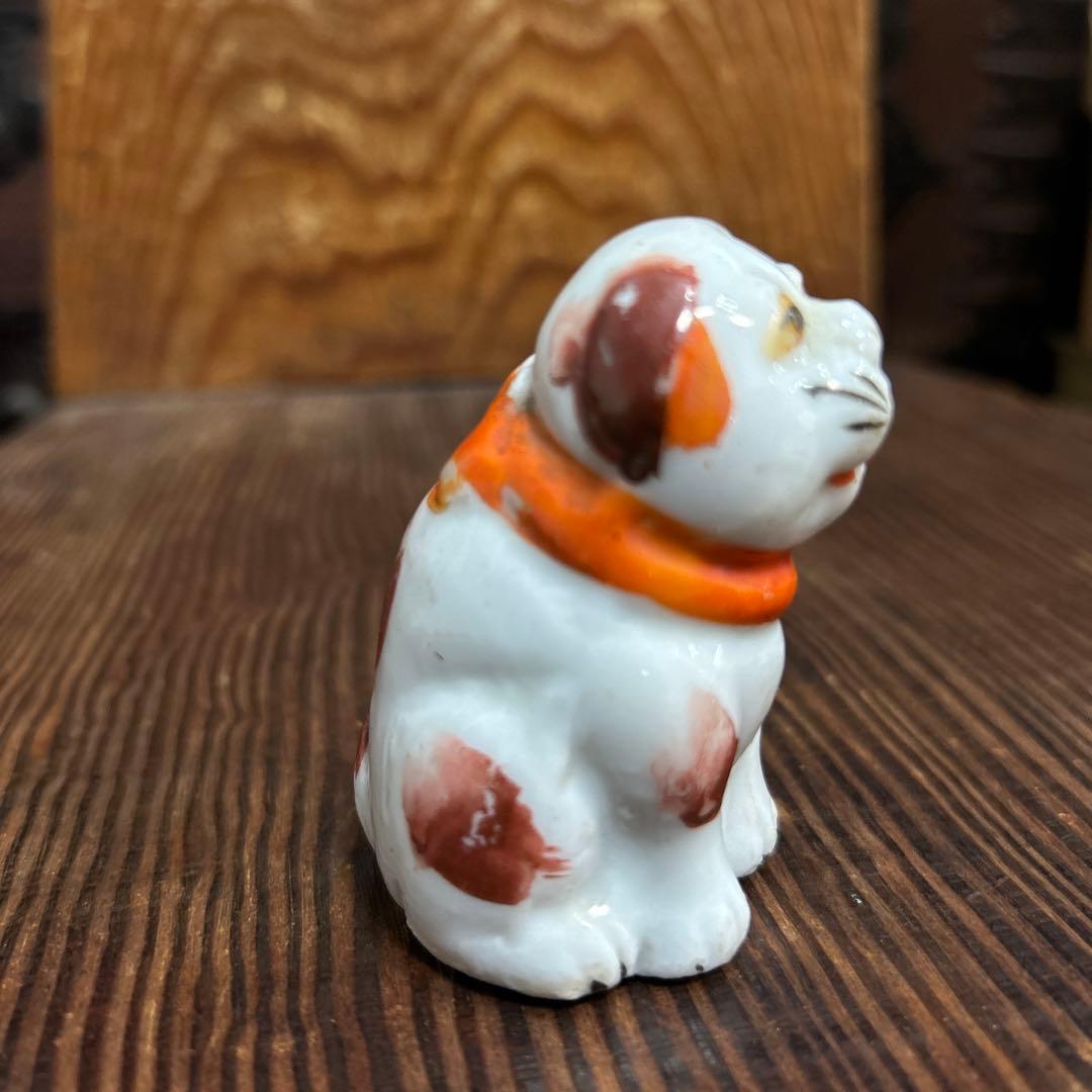骨董品　犬陶器　アンティーク　石焼き　犬置き物　水滴　大正浪漫お値下げ