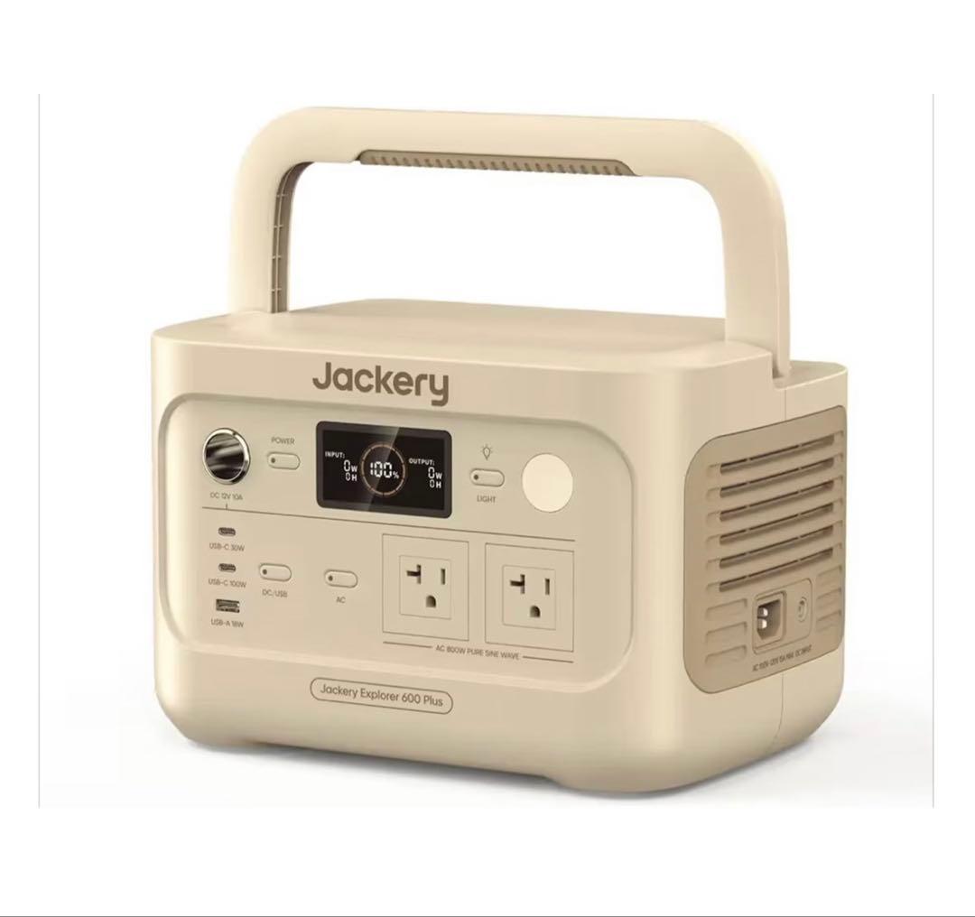 Jackery ジャクリ　JE-600C-SJ ポータブル電源　サンドゴールド