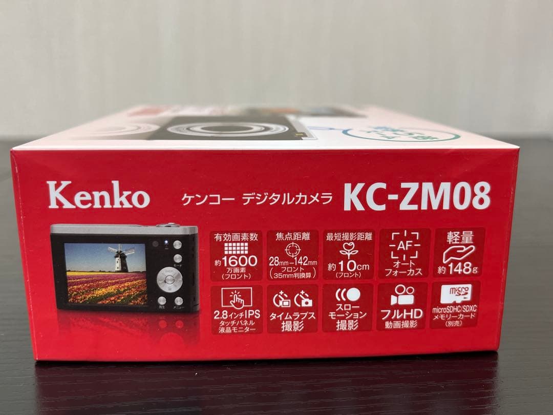◎未使用◎Kenko ケンコー デジタルカメラ KC-ZM08 黒 ブラック