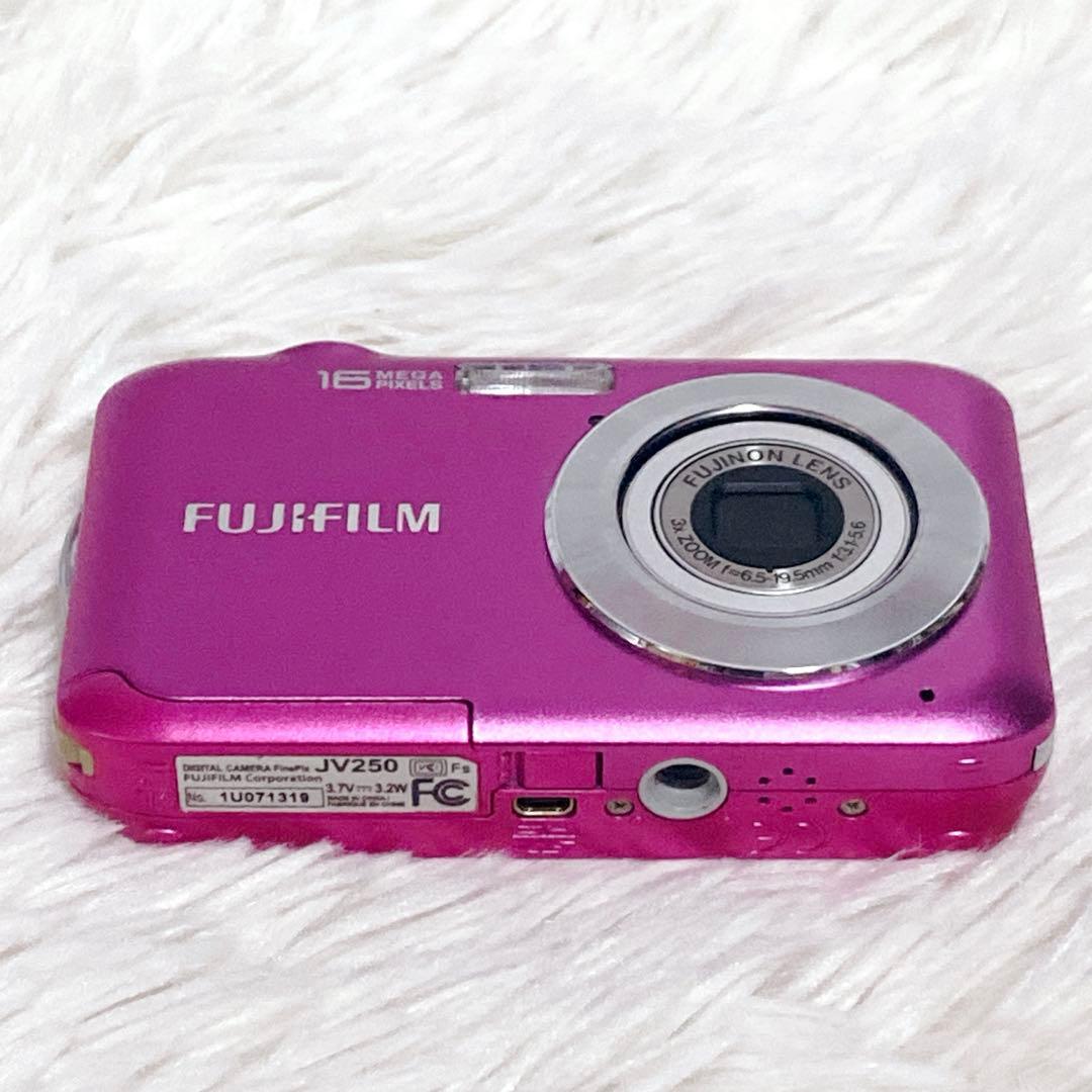 【極美品】 FUJIFILM FINEPIX JV250 デジカメ ピンク