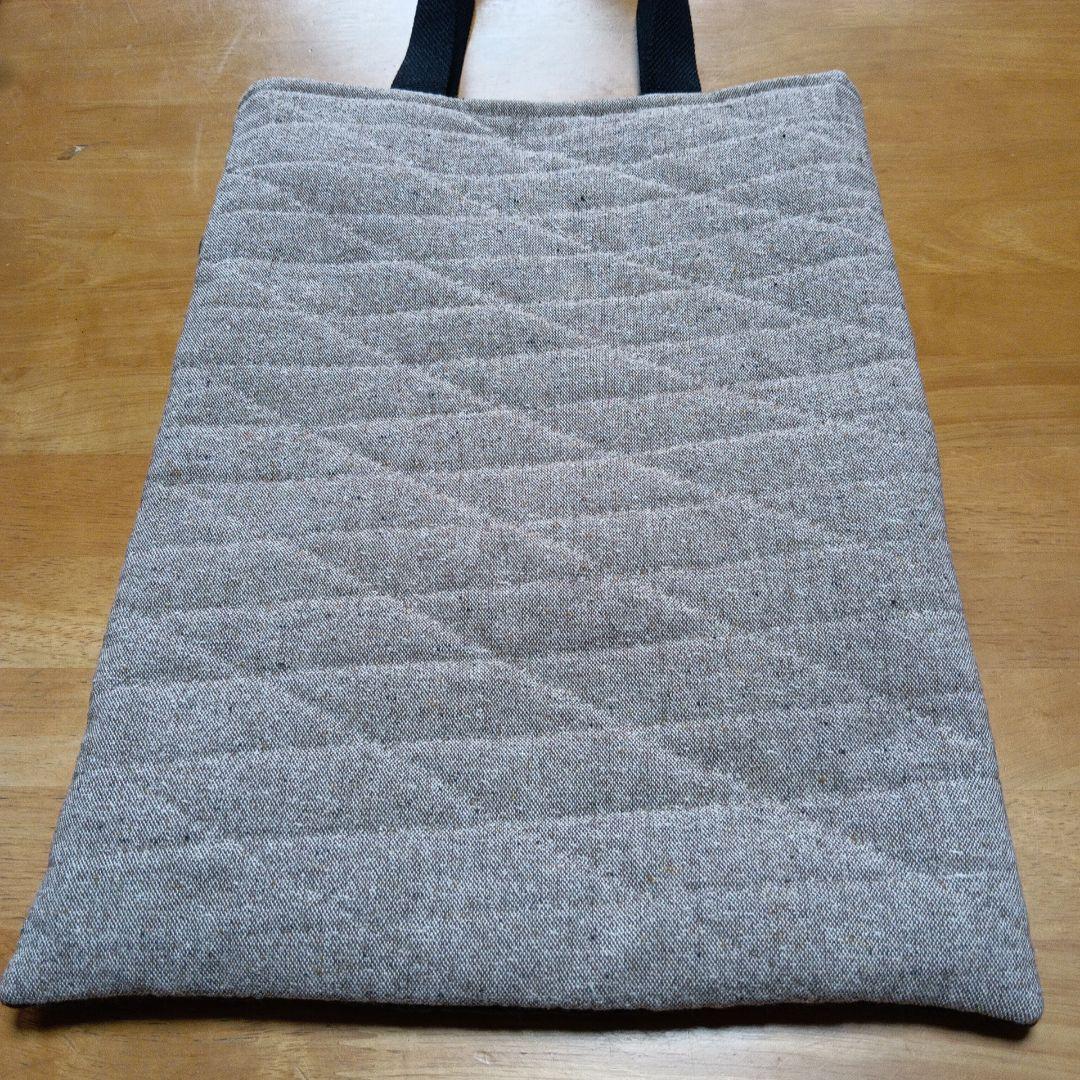 シュナウザーアップリケ手提げ　パッチワーク　ハンドメイド