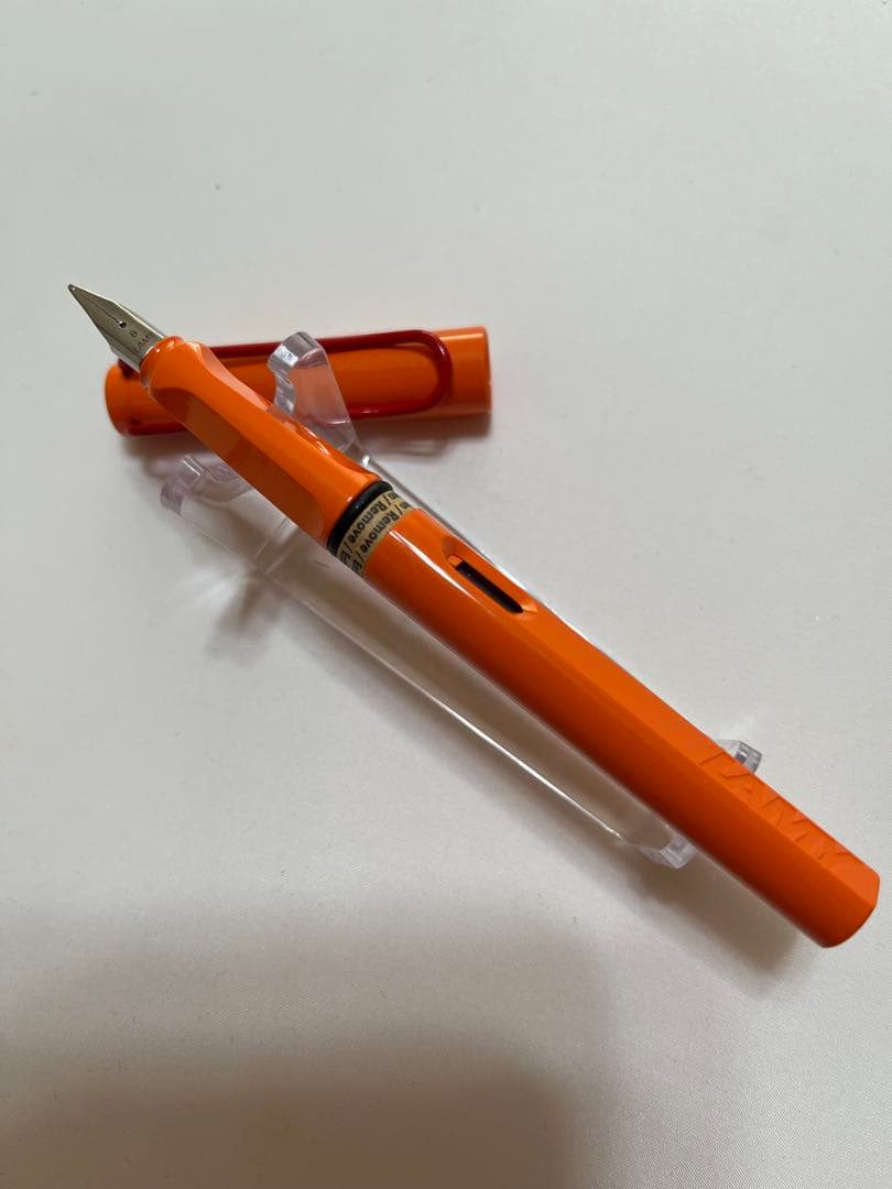 新品★2004年限定★LAMY ラミー　サファリ　オレンジ✖️レッドグリップ