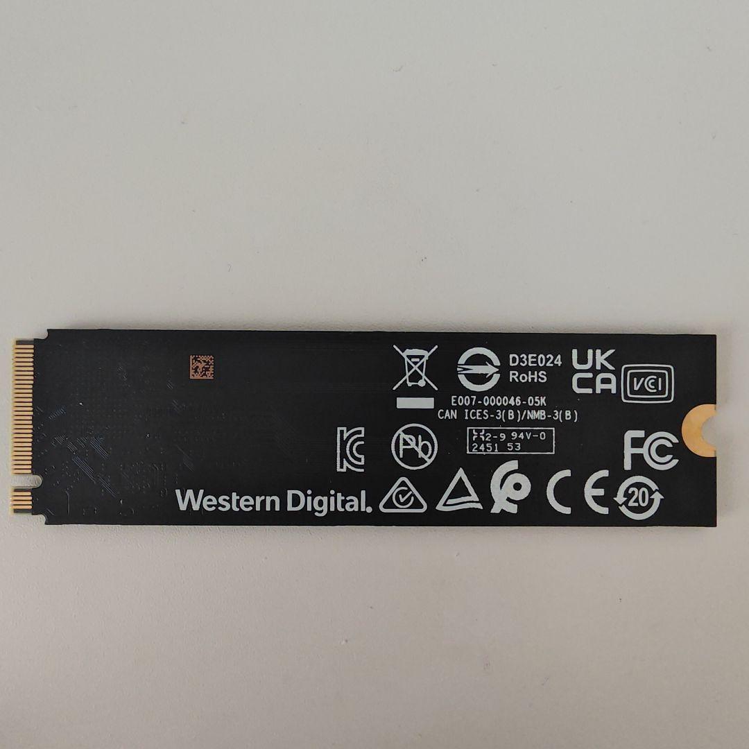 内蔵型SSD WD SN5000S 512GB NVMe SSD Gen4 M.2 2280