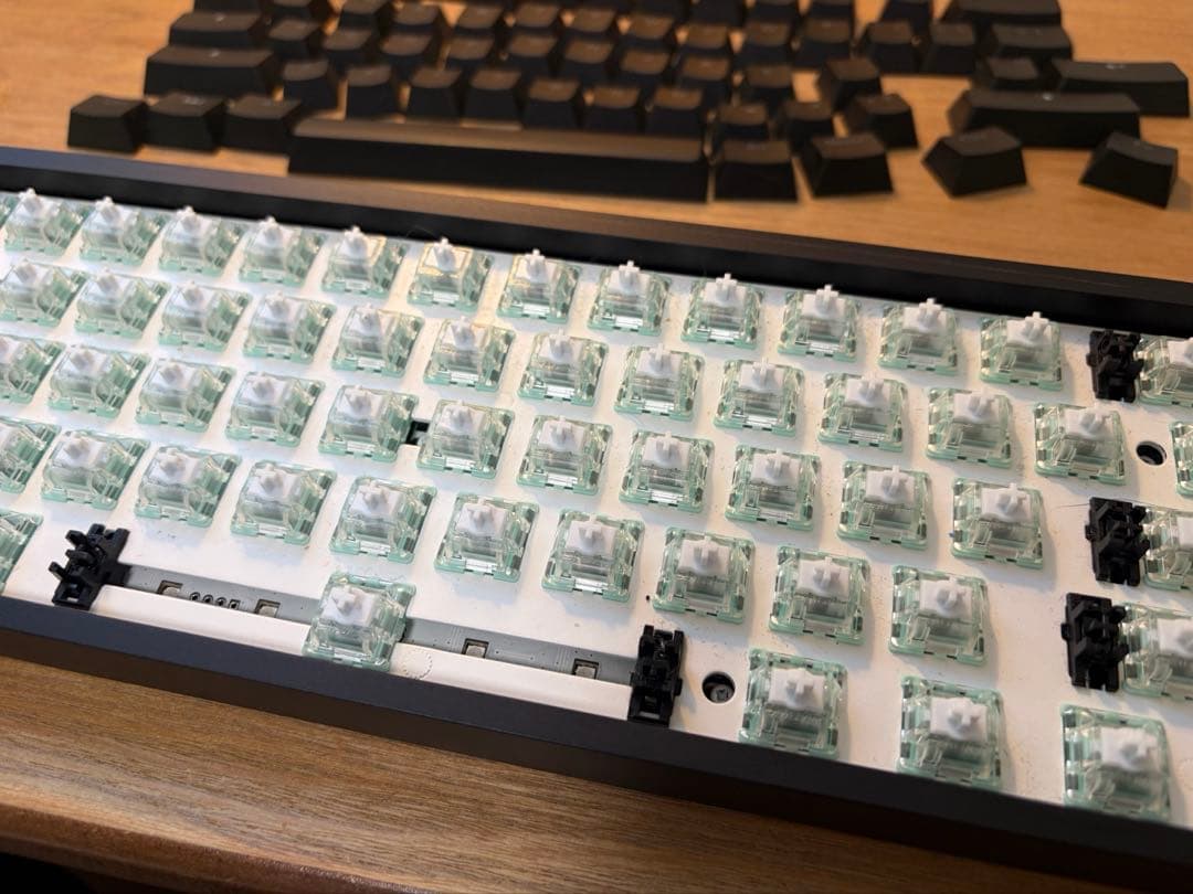 Wooting 60HE ANSI スイッチGateron Jade交換済み