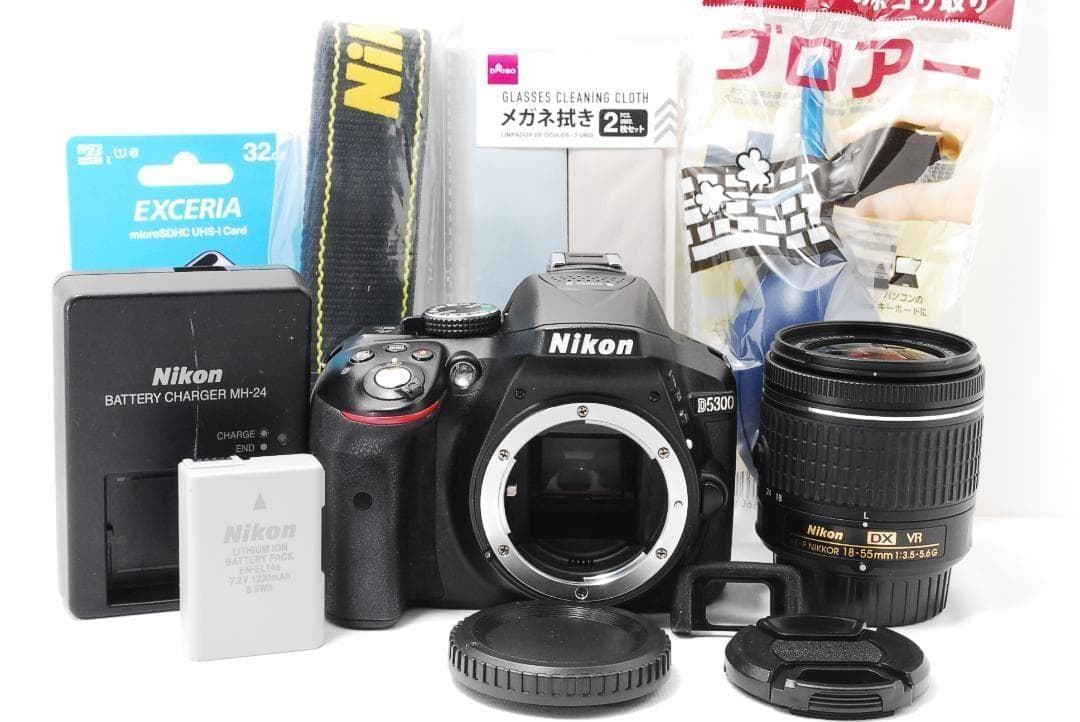 Nikon D5300 一眼レフカメラ スマホ転送 届いてすぐ使える♪
