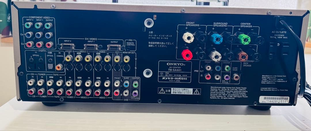 ONKYO TX-SA601 AVセンター AVアンプ